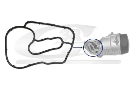 Прокладка корпуса фильтра масляного MB Sprinter 3.0CDI OM642 06- 3RG 80570 (фото 1)