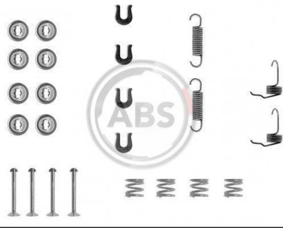 Монтажний набір гальмівних колодок A.B.S. 0655Q (фото 1)