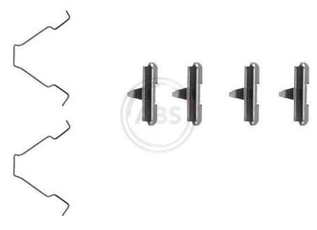 К-кт пружин задніх гальмівних колодок A.B.S. 1270Q