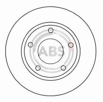 Тормозной диск AUDI 100 A.B.S. 15712