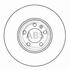Гальмівний диск перед. A1/A3/Bora/Cordoba/Fabia (96-21) A.B.S. 16882 (фото 2)