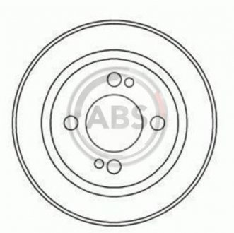Тормозной барабан задний. Accord/Civic/Integra (85-01) A.B.S. 2346S (фото 1)