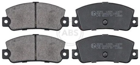 Гальмівні колодки, дискове гальмо (набір) A.B.S. 36081