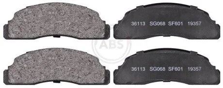 Гальмівні колодки, дискове гальмо (набір) A.B.S. 36113