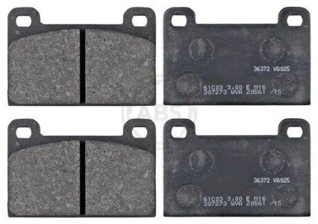 Гальмівні колодки, дискове гальмо (набір) A.B.S. 36372