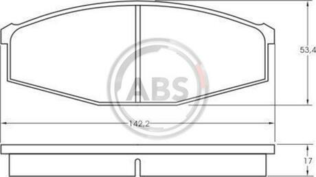 Гальмівні колодки дискові (1 к-т) A.B.S. 36473 (фото 1)