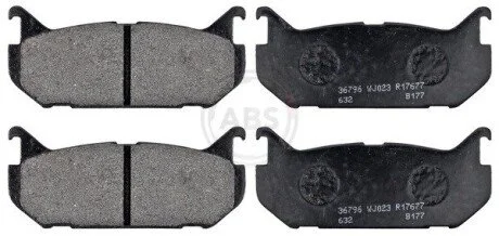 Колодка торм. FORD/MAZDA PROBE/626/MX6/XEDOS 6 зад A.B.S. 36796