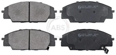 Тормозные колодки дисковые передние. Honda Civic, S2000, 2,0, 99-12 A.B.S. 37174 (фото 1)