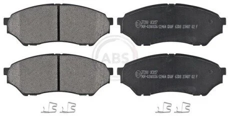 Гальмівні колодки, дискове гальмо (набір) A.B.S. 37200