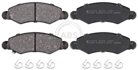 Гальмівні колодки, дискове гальмо (набір) A.B.S. 37470