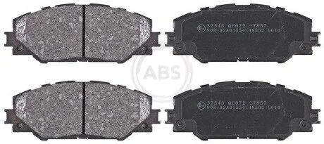 Колодка торм. диск. TOYOTA RAV 4 передн. (ABS) A.B.S. 37543