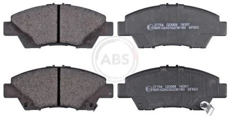 Гальмівні колодки, дискове гальмо (набір) A.B.S. 37754