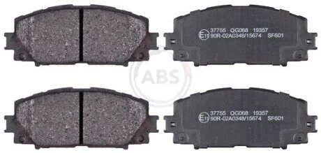 Колодки гальмівні пер. Prius 08- A.B.S. 37755