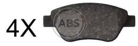 Тормозные колодки дисковые A.B.S. 37817