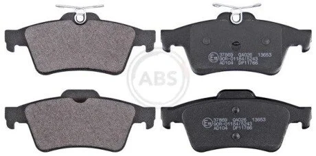 Гальмiвнi колодки дисковi для диска 290mm A.B.S. 37869