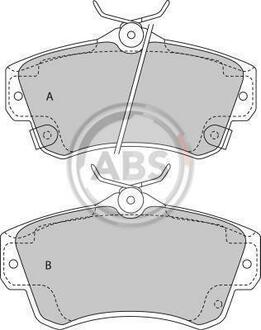 Гальмівні колодки дискові (1 к-т) A.B.S. 38841 (фото 1)