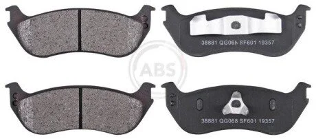 Гальмівні колодки, дискове гальмо (набір) A.B.S. 38881