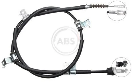 Трос ручного гальма Hyundai I30 (FD) (2007 - 2011) задній лівий (ABS) A.B.S. K17157