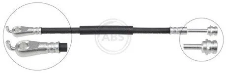 PRZEWÓD HAMULCOWY GIĘTKI MAZDA CX-5 11-17 TYŁ A.B.S. SL6586