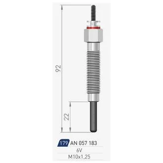 Свічка розжарення A-N PARTS 057 183