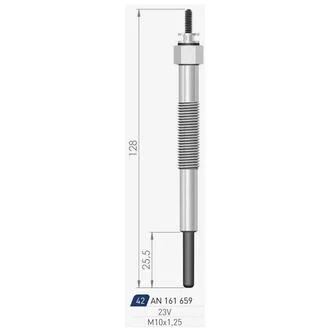 MITSUBISHI Свеча накала (двойная спираль) 23V Canter-60 3,3 86- A-N PARTS 161 659 (фото 1)