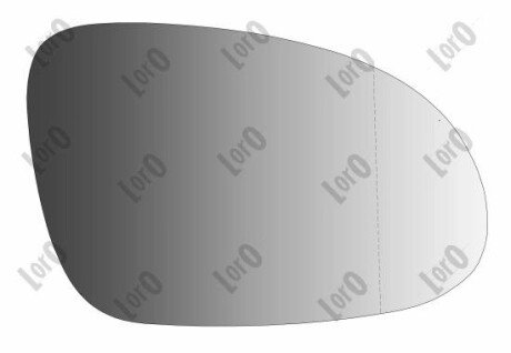 Скло дзеркала (з підігрівом) Skoda Superb 01-08/VW Passat 00-10/Golf 03-09 (R) ABAKUS 4012G06