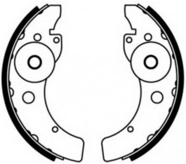 Гальмівні колодки, барабанні ABE C00100ABE