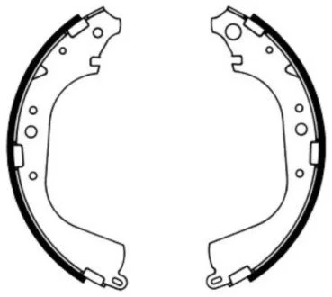 Тормозные колодки, барабанные ABE C02039ABE