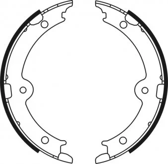 Тормозные колодки, барабанные ABE C02087ABE