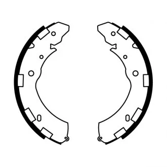 Тормозные колодки, барабанные ABE C05060ABE