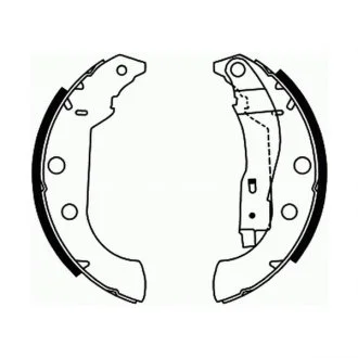 Тормозные колодки, барабанные ABE C0P029ABE