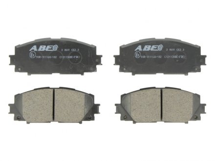 Тормозные колодки, дисковые ABE C12113ABE (фото 1)