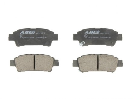 Комплект тормозных колодок, дисковый тормоз ABE C22025ABE