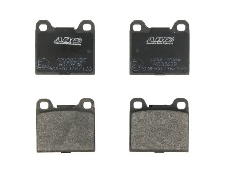 Комплект тормозных колодок, дисковый тормоз ABE C2V002ABE (фото 1)