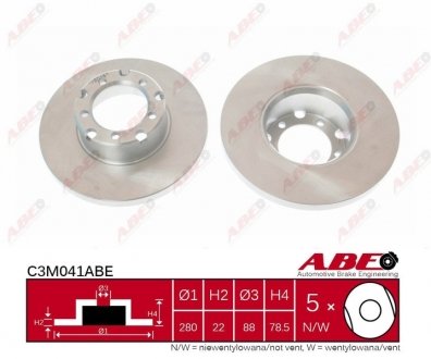 Тормозной диск ABE C3M041ABE