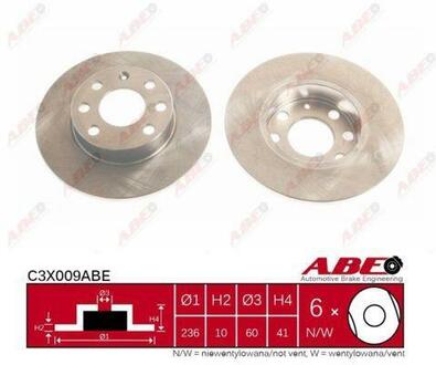 Тормозной диск ABE C3X009ABE