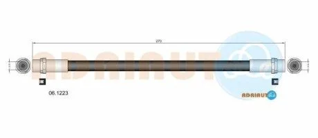 CHEVROLET Тормозной шланг задн. Aveo ADRIAUTO 06.1223