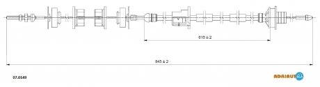 Трос зчеплення ADRIAUTO 07.0149 (фото 1)