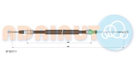 Трос зупиночних гальм ADRIAUTO 07.0217.1