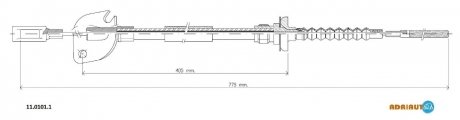 Трос зчеплення ADRIAUTO 11.0101.1 (фото 1)