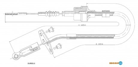 Трос зчеплення ADRIAUTO 11.0111.1 (фото 1)