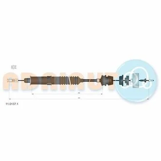 Трос зчеплення FIAT Ulysse 2.0-TDS a/a95-/Scudo 2.0 – Tds a/a95-/Evasion 2.0 BV BE3-BE3R a/a95-/Jump ADRIAUTO 11.0137.1