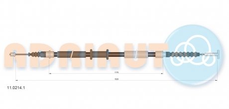 Трос зупиночних гальм ADRIAUTO 11.0214.1