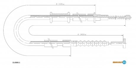 Трос зупиночних гальм ADRIAUTO 11.0265.1