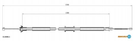 Трос зупиночних гальм ADRIAUTO 11.0266.1