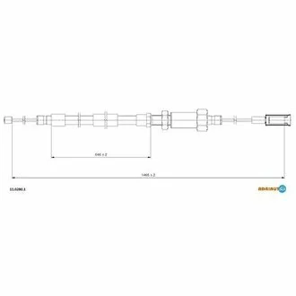 Трос гальмівний FIAT Jumper II all F02-/Ducato II all F 02-/Boxer II all F 02- ADRIAUTO 11.0280.1