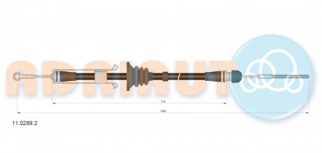 Трос зупиночних гальм ADRIAUTO 11.0289.2