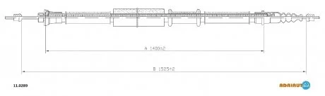 Трос зупиночних гальм ADRIAUTO 11.0289