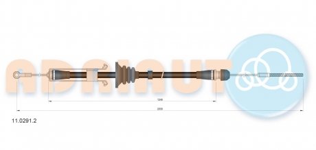 Трос зупиночних гальм ADRIAUTO 11.0291.2