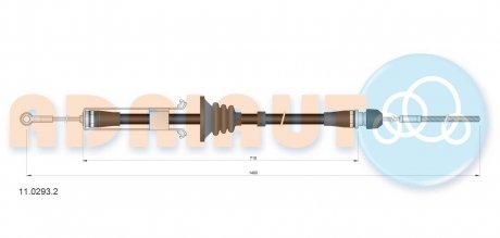 Трос зупиночних гальм ADRIAUTO 11.0293.2